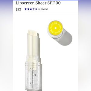 New supergoop lip screen sheer 30spf